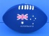 Rugby Ball, Australia Flag